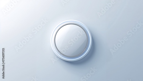 A white button designed like a reading lamp with surrounding shadows