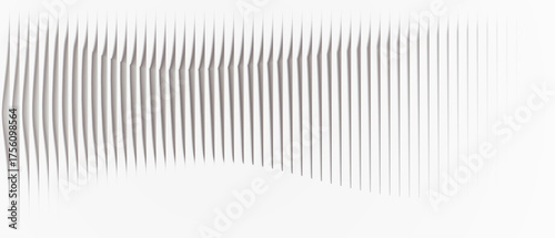 Abstract vertical lines with a glass-like effect, isolated on a transparent background.