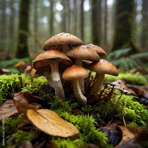 mushrooms in the forest