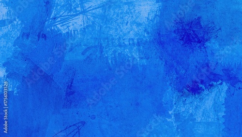 Drawing on a blue background