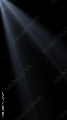 Glowing White Light Ray Moving on Transparent Background – Vertical 4K Alpha