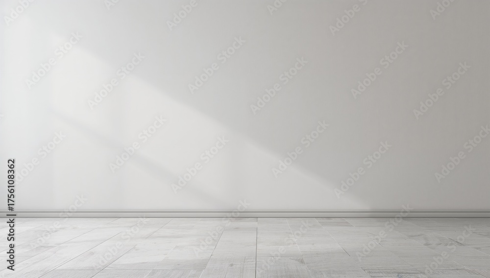 Obraz premium Illustration of a blank wall in a vacant room background