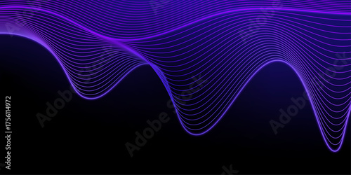 abstract purple wave lines background