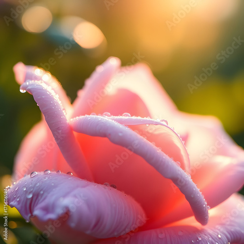 red rose with water drops