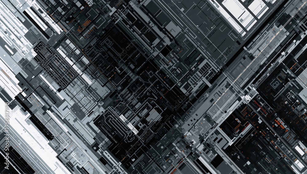 Fototapeta premium Visualizing Massive Data Through Abstract Art