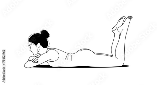 Gentle stretching and relaxation exercises performed on the floor for improved flexibility and well-being.