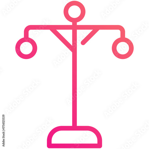 light poles gradient line icon