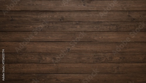 Wallpaper Mural Weathered dark brown wooden boards arranged in a row, showcasing natural grain and texture on a flat surface. Torontodigital.ca