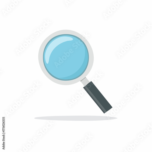 Magnifying Glass Cartoon Illustration Tool for Investigation Examination