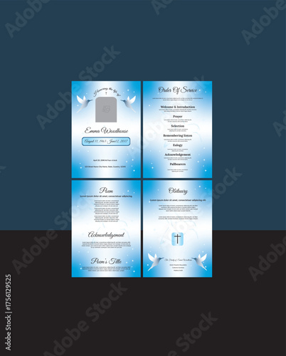 Obituary Announcement Flyer Template