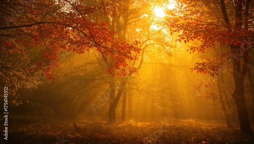 Magical light beams shining...