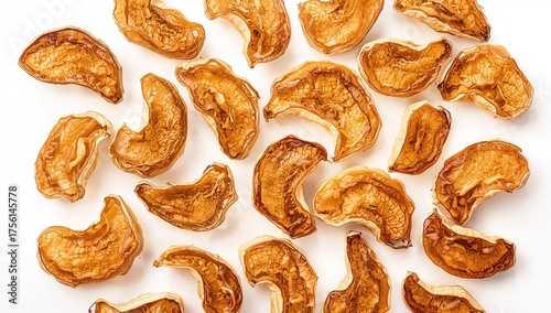 Dehydrated banana chips on ...