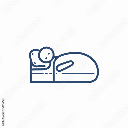 Vector illustration icon symbol of a toothbrush for a business concept button