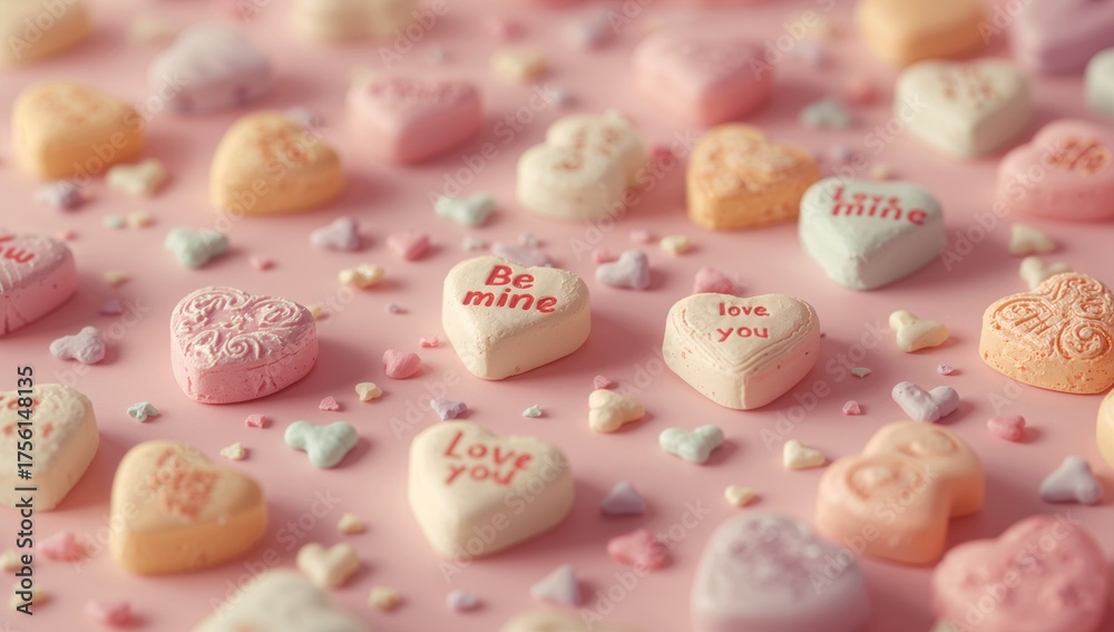 Fototapeta premium Dialogue Candy Hearts