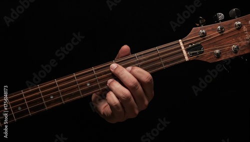 Close-up of a dark-skinned ...