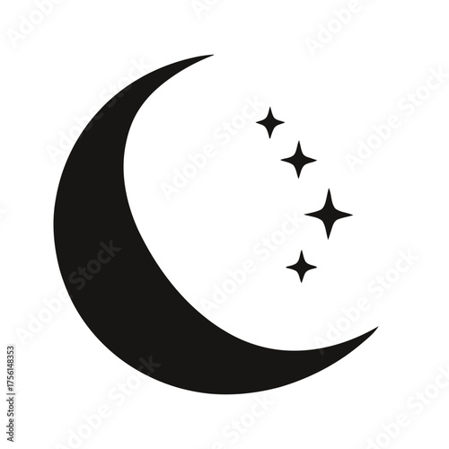 **Crescent moon and star
