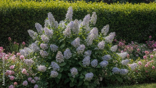 Lovely hydrangea shrub with...