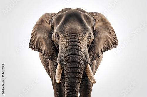 Elephant isolated on a clea...