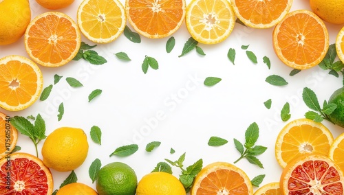 Assorted citrus fruits and ...