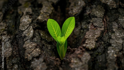 Vibrant green foliage emerg...