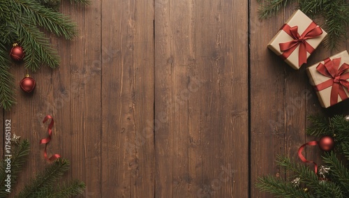 Holiday-themed rustic woode...