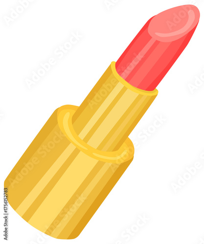 シンプルな口紅のイラスト ベクター素材