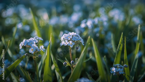 Tiny blue forget-me-not blo...