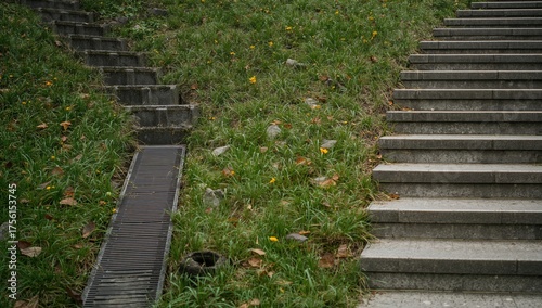 Close-Up of a Sloped Draina...
