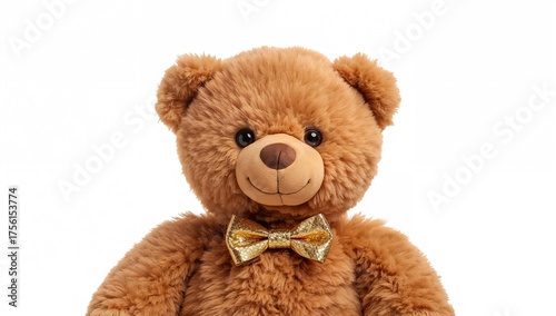 Cute brown teddy bear on a ...