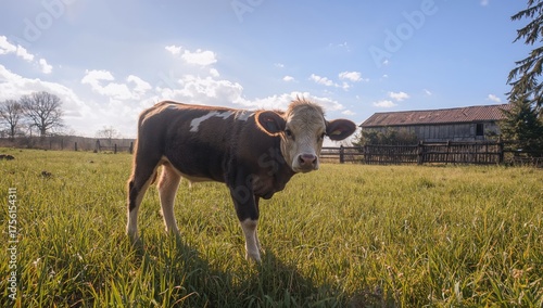 A juvenile bovine explores ...