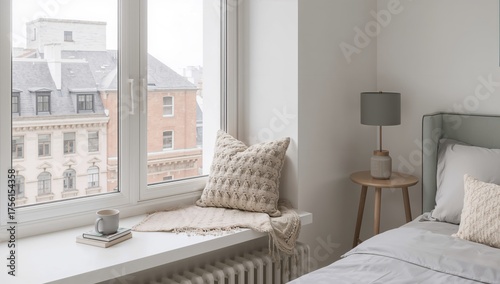 Comfortable nook by the win...