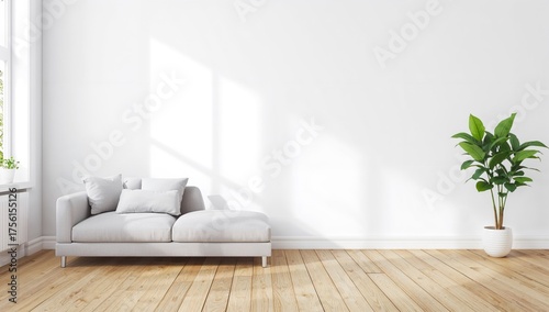 Minimalist living space fea...