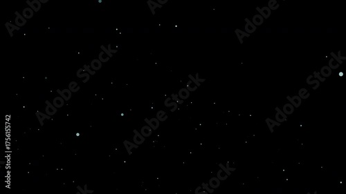 Mesmerizing Particle Flow: Dynamic Display of Floating Orbs in Motion Graphics