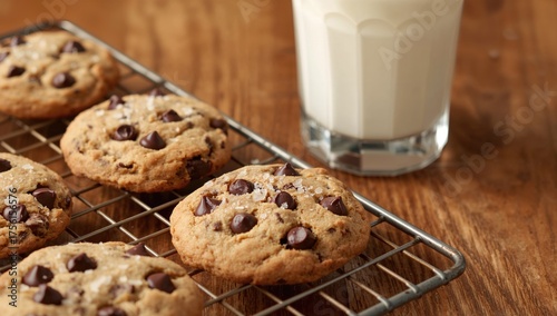 Close-up of chocolate chip ...