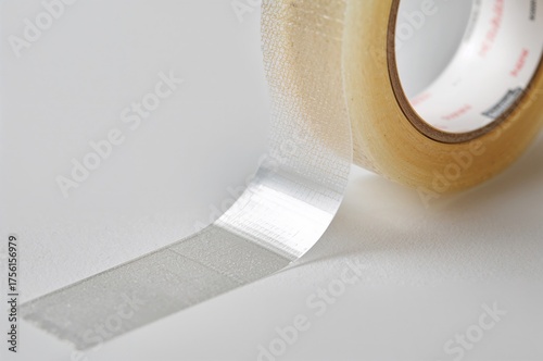 Transparent sticky tape sur...