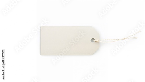 Empty label on a white back...