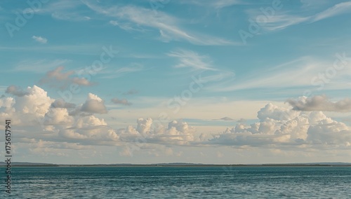 Azure Ocean Beneath a Cloud...