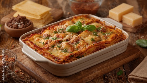 Minced meat casserole layer...