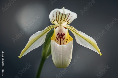 Detailed view of a white, y...