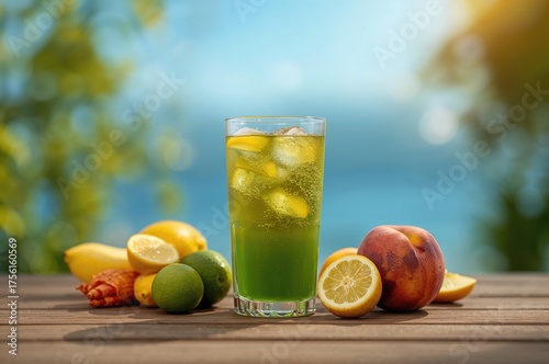 Refreshing iced tea served ...