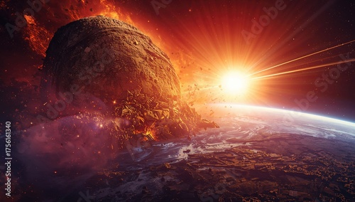 Meteor impact event on our ...