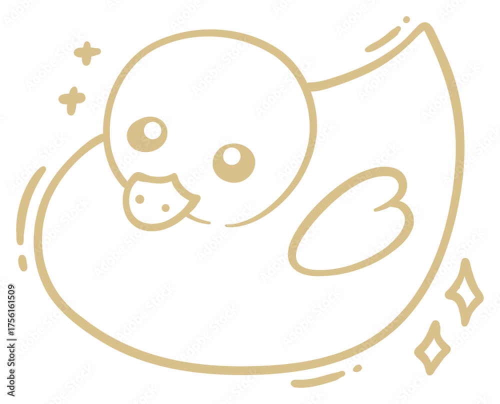 Obraz premium Cute Duck Sticker