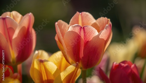 Detailed view of colorful t...