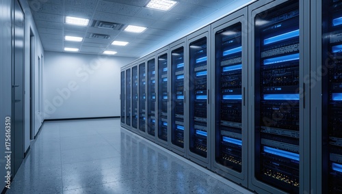 Multiple storage racks fill...
