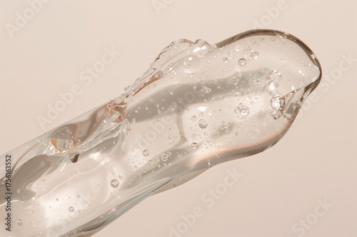 Close-up of transparent gel...