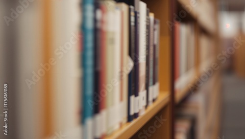 Out-of-focus books lined up...