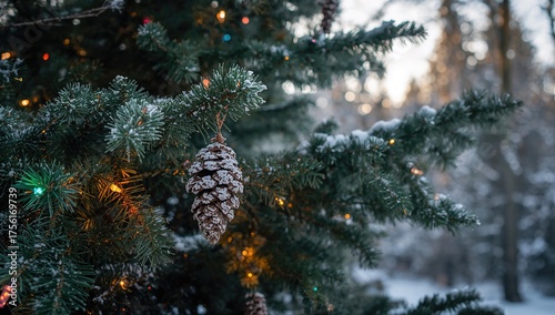 Christmas tree branch adorn...