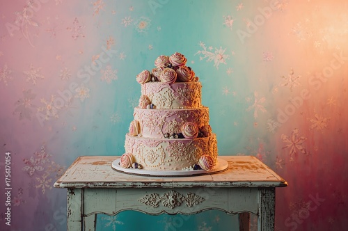 Dessert Displayed Against a...