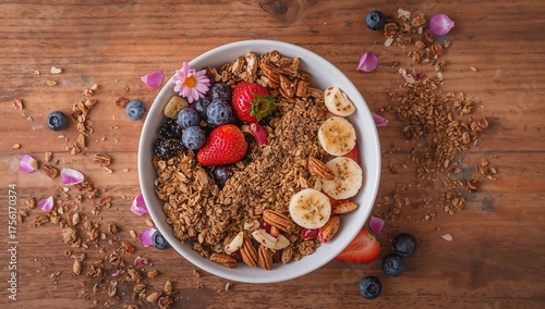Healthy break with a bowl o...