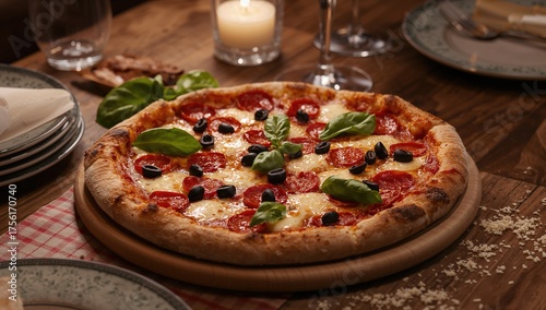 Tasty Pepperoni Pizza Toppe...